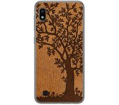 Tumundosmartphone Funda Gel Tpu para Samsung Galaxy A10 diseño Cuero 03 Dibujos