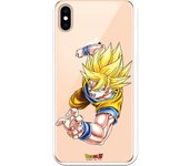 Funda original compatible con iPhone XS Max con un diseño de Dragon Ball Z Goku SS1 Special