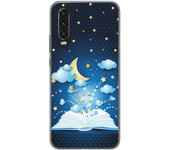 Tumundosmartphone Funda Gel Tpu para Huawei P30 diseño Libro Cuentos Dibujos