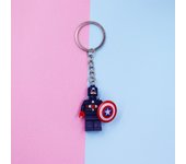 Avengers Spider-Man Iron Man Anime Character Building Blocks Key Chain Action Figure Backpack Car Pendant Holiday Gift Toys