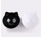 Non-Slip Double Cat Bowl Pet Water Food Feed Dog Bowls Pet Bowl With Inclination Stand Cats Feeder Feeding Bowl Kitten Supplies