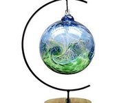 Soporte de exhibición de adornos, soporte de adorno, soporte de gancho de hierro para colgar globo de cristal, planta de aire, terrario, bola de bruja, adorno de Navidad y decoración de boda en el hogar
