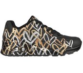 Skechers UNO METALLIC LOVE Zapatilla Mujer Negras