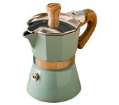 150/300ml Espresso Coffee Maker Aluminum Mocha Pot Percolator Stove Top Pot Vintage Wooden Handle Coffee Machine Cafe Tools