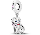 S925 Sterling Silver Cat And Dog Food Bowl Paw Pad Cute Pet Series Charms Beads Fit 3mm Bracelets DIY Gift Fine Jewelry Making