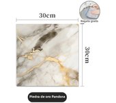 10/30/50PCS Thickened Self-adhesive Decor Wall Sticker Marble Tile Floor Sticker PVC Waterproof Toilet Kitchen Home Floor