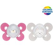 Chicco Chupete Physio Comfort Silicona Niña 16-36 M 2Uds