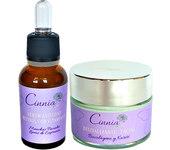 Pack Ahorro. Serum Vitamina C con Retinol + Crema Facial Hidratante y Revitalizante con Biocolágeno.  PumarShop Cinnia Natura. Manchas Faciales. Antiarrugas. Nutritiva. Sin Parabenos y para Pieles Maduras