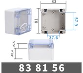 Transparent Waterproof Outdoor Enclosure Plastic Box Electronic Project  Case Instrument  Electrical Box Junction Box Housing