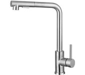 Grifo extraíble negro para fregadero de cocina, rociador de corriente de dos modelos, boquilla de acero inoxidable, mezclador de agua fría y caliente, cubierta de grifo
