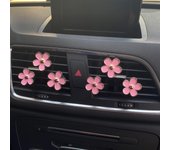 6 clips de ventilación de Aire con diseño de margaritas, decoración de Automóvil, clips de ambientador de aire acondicionado