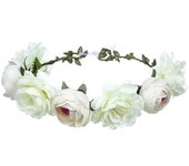Flower Crown Floral Wreath Headband Garland Headband for Wedding Festival Party Vacation Photography Props Adjustable