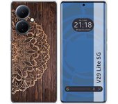 Funda Silicona para Vivo V29 Lite 5G diseño Madera 06 Dibujos