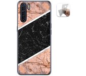 Tumundosmartphone Funda Gel Tpu para Oppo A91 diseño Mármol 07 Dibujos