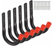 Ganchos de almacenamiento de garaje resistentes, soporte de pared universal, soporte de pared en forma de U, ganchos para colgar bicicletas, sillas, escaleras, tuberías, herramientas, cobertizos