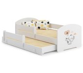 Cama dupla 160 x 80 com colchões e estrados incluídos Kobi Luk Elephant