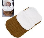 Bolsa de Dormir para Bebé Recién Nasido de Invierno Manta de Carrito de Cashmere Calentita