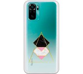 Funda compatible con Xiaomi Redmi Note 10 (4G) - Note 10S - Rombos Triangulo Marmol