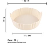 17cm Reusable Airfryer Pan Liner Accessories Silicone Air Fryers Oven Baking Tray Pizza Fried Chicken Airfryer Silicone Basket