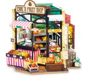DAM. Tienda Carls Friot. Casa de muñecas maqueta de madera para pintar y montar. 23,8x21x23cm