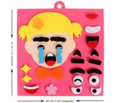 30cm/11.8in Change Face 3D Puzzle Funny Game Children Montessori Learning Educational Toys for Kids Facial Expression Sticker