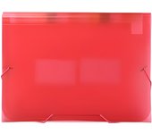 Acordeon polipropileno traslucido folio 13 departamentos goma rojo carchivo 1913kf53