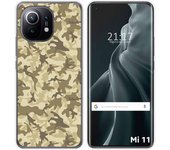 Tumundosmartphone Funda Gel Tpu para Xiaomi Mi 11 5G diseño Sand Camuflaje Dibujos