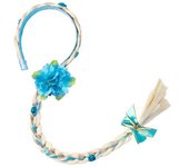 Little Girls Headband Elsa Wig Braid Rhinestones Cosplay Weaving Braid Rapunzel Jasmine Princess Party HairHoop Hair Accesorries