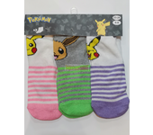 Pack de 3 calcetines niña Pokémon Talla 27-30 Raíz MERCHAN-STORE Calcetines Pokemon