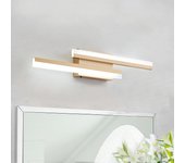 Lámpara de tocador de baño LED moderna, 2 luces LED negras de 24 pulgadas, 3 CCT, 3000K/4500K/6000K, apliques de pared para baño sobre espejo, iluminación de pared para baño