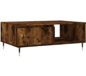 vidaXL Mesa de centro madera de ingeniería 90x60x35 cm Blanco, Negro, Blanco brillante Mesita de Salón o Comedor o Auxiliar Mesa de Café Meuble Salón