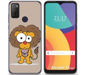 Tumundosmartphone Funda Gel Tpu para Alcatel 1S 2021 / 3L 2021 diseño Leon Dibujos