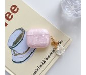 Pink Heart Girls Case for AirPods Pro Shell Texture Earphone Protective Cover for Airpods 2 3 3rd Soft IMD Case with Keyring