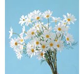 White/Yellow Daisies Artificial Flowers Long Branch Bouquet Family Party Wedding Decoration DIY Bridal Silk Artificial Flower