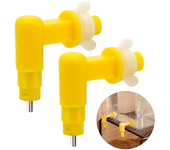2/4/6Pcs Poultry Chicken Nipple Drinker Automatic Rabbit Drinking Fountain 360° Pigeon Hamster Cage Pet Nipple Drinker