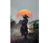 Japan Samurai Warrior Bushido Sword Art Retro Posters Canvas Painting Wall Decor Prints Picture for Living Room Home Decoration