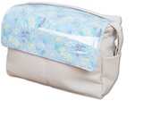 Bolso de Bebé Babyline Garden Azul con Bolsillos y Asa Ajustable