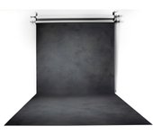 Fondart - Telón de Fondo para Fotografía y Video, Fondo Fotográfico Profesional Reversible, Negro - Blanco, 150x300cm