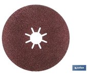 Disco fibra 125 mm. - grano 24   caja 25 unid.