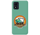 Funda Silicona Líquida Verde para Alcatel 1B 2022 diseño Adventure Time Dibujos