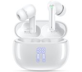 Ear Buds Wireless Earbuds - Bluetooth Headphones 40H Playtime LED Display Deep Bass Stereo in-Ear Earphones with IPX7 Waterproof for iPhone Android Phone Tablet Laptop, Navy Blue