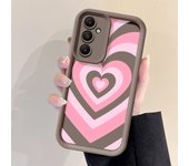 Pink Love Cover Phone Case for Samsung Galaxy A55 A25 A14 A15 A24 A35 A22 A23 A32 A52s A53 A73 Soft TPU