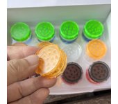 48Pcs/Pack 35MM 2Layers Plastic Pepper Mill Spice Crusher Hand Muller Smoking Grinder Mixed Color