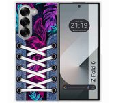 Tumundosmartphone Funda Carcasa Dura para Samsung Galaxy Z Fold 6 5G diseño Zapatillas 07 Dibujos