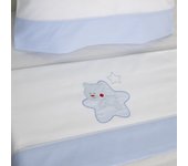 10XDIEZ Juego de sábanas cuna star / - Tejidos suaves y resistentes que garantizan confort y protección para el bebé