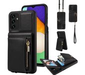 Zipper Leather Phone Case For Samsung Galaxy S24 Ultra S24 plus S24 S23 FE S22 S21 Z Flip 5 Z Fold 5 Z Fold 6 Z Flip 6 S25 Plus