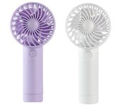 FGNS Mini Ventilador de Mano a Batería con Batería Lition, Ventilador Personal Alimentado por USB, 3 Velocidades, Flujo de Aire Mejorado, Ventilador de Bolsillo Silencioso Recargable