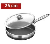 Stainless Steel Frying Pan Non-stick Home Honeycomb Pancake Omelet Pan Multi-functional Steak Wok