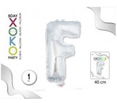 Globo Foil De Letras, En Color Plata Con Tamaño De 40CM. #Xoko Party #Letras #Globos.