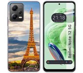 Funda Silicona para Xiaomi Redmi Note 12 5G diseño Paris Dibujos